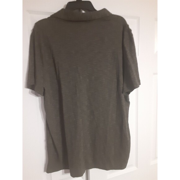 Rock & Republic The Iconic Polo Shirt XL Men's Green Space Dye Slim Fit Pockets - Picture 5 of 16